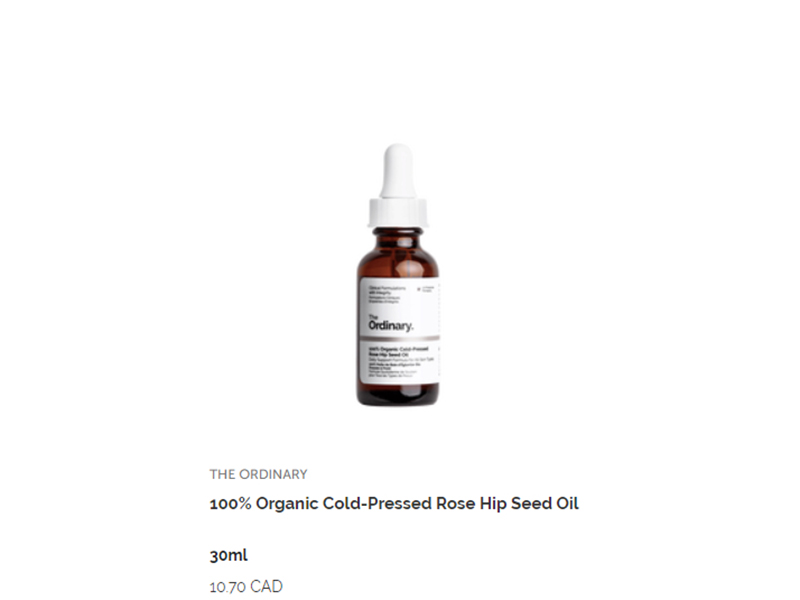 100% Organic Cold-Pressed Rose Hip Seed oil